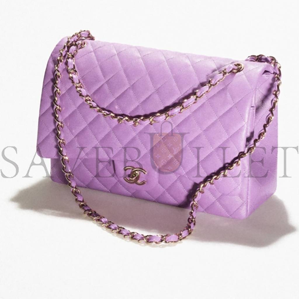 Ch*el maxi classic handbag gold hardware a58601 y33352 nh623 (25.5*15.5*6.cm)